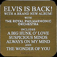 The Wonder Of You - Elvis Presley with the Royal Philharmonic Orchestra - UK 2016 - Sony Legacy 88985378222 - Elvis Presley CD