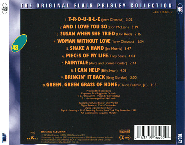 Today - Elvis Presley CD Today - The Original Elvis Presley Collection Vol. 48 - EU 1999 - BMG 74321 90649 2 - Elvis Presley CD