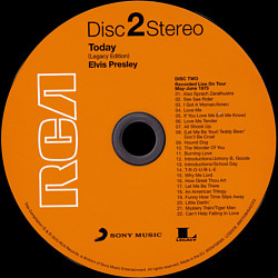 Today - Legacy Edition - EU 2015 - Sony Music Legacy- 88875084942 - Elvis Presley CD