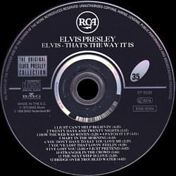 That's The Way It Is - EU 2014 - Sony  74321 14690 2- Elvis Presley CD
