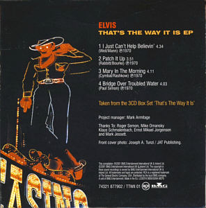 That's The Way It Is EP - UK 2001 - BMG 74321 877902