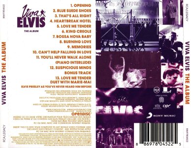 Viva Elvis - The Album (1 CD version) - Canada 2010 - Sony 88697804522