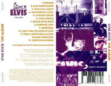Viva Elvis - The Album (1 CD version) - Indonesia 2010 - Sony 88697804452