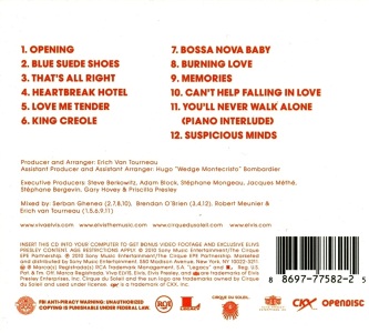 Viva Elvis - The Album (1 CD slipcase version) - USA 2010 - Sony 88697 77582 2