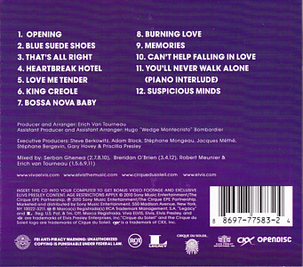 Viva Elvis - The Album (1 CD slipcase version purple) - USA 2010 - Sony legacy 88697 77583 2 - Elvis Presley CD