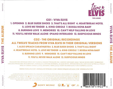 Viva Elvis - The Album (2 CD version) - Malaysia 2012 - Sony Legacy  88697811902 - Elvis Presley CD