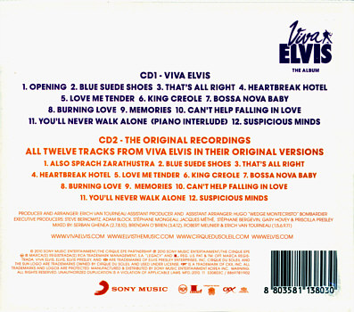 Viva Elvis - The Album - Korea 2010 - Sony Music 88697811902 - Elvis Presley CD