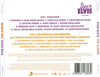 Viva Elvis - The Album - Korea 2010 - Sony Music 88697811902 - Elvis Presley CD