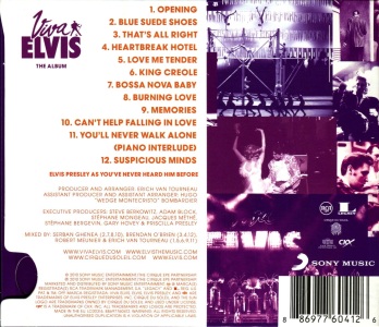 Viva Elvis - The Album (Disc Box Slider) - EU 2010 - Sony 88697760412
