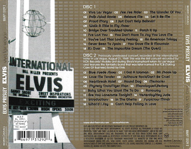 Viva Las Vegas - India 2007 - Sony/BMG 8869713129 2 - Elvis Presley CD