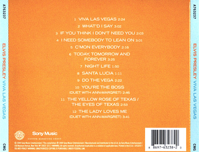 Viva Las Vegas (Movie Soundtracks) - Sony A763237 - USA 2010