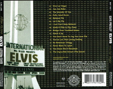 Viva Las Vegas - Sony Music 88697 11867 2- USA 2012 - Elvis Presley CD