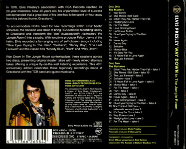 Way Down In The Jungle Room - Sony Music SICP 5950~1- Japan 2016 - Elvis Presley CD