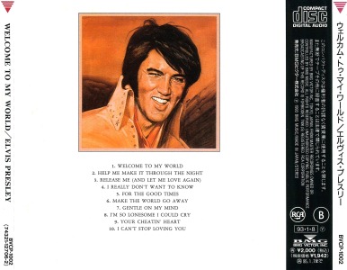 Welcome To My World - Japan 1993 - BMG BVCP-1002 - Elvis Presley CD