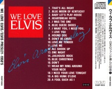 We Love Elvis 50's - We Love Elvis - Japan 1990 - BMG R30P-1003~05