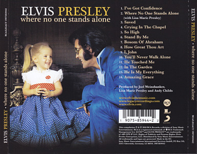 Where No One Stands Alone - EU 2018 - Sony Legacy 19075859442 - Elvis Presley CD