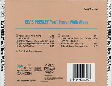 You'll Never Walk Alone - USA 1995 - BMG CAD1-2472