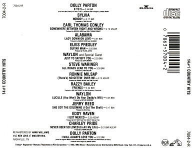 14 #1 Country Hits - USA 1989 - BMG 7004-2-R