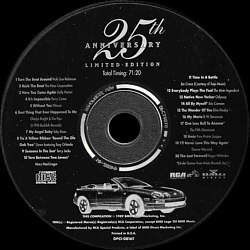 25th Anniversary - Limited Edition - USA 1996 - BMG DPC1-0816T - Elvis Presley Various Artist CD