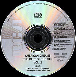 American Dreams - The Best of The 60's, Vol. 2 - Germany 1989 - BMG ND 90373