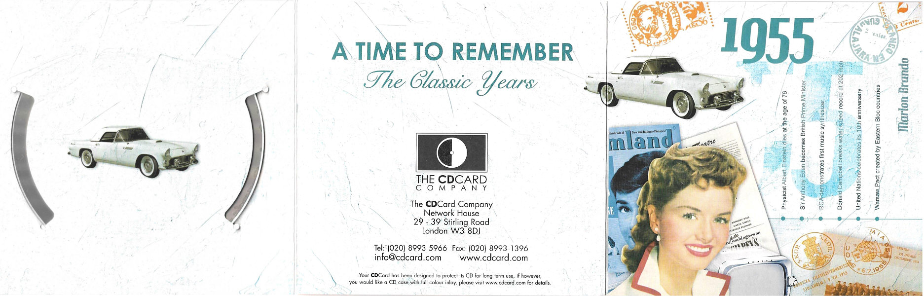 A Time To Remember - The Classic Years 1955 - UK 2006 - Sony / BMG Music Entertainment / CD Card Company CD543S - Elvis Presley Various Artist CD