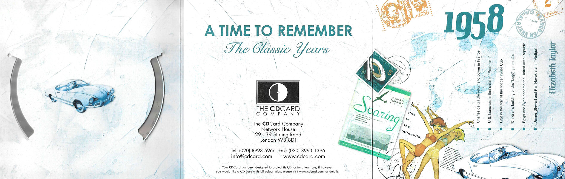 A Time To Remember - The Classic Years 1958 - UK 2006 - Sony / BMG Music Entertainment / CD Card Company CD544S - Elvis Presley Various Artist CD