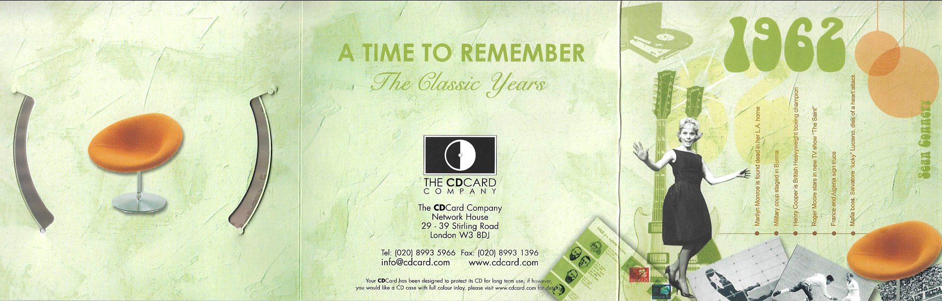 A Time To Remember - The Classic Years 1962 - UK 2006 - Sony / BMG Music Entertainment / CD Card Company CD505S - Elvis Presley Various Artist CD