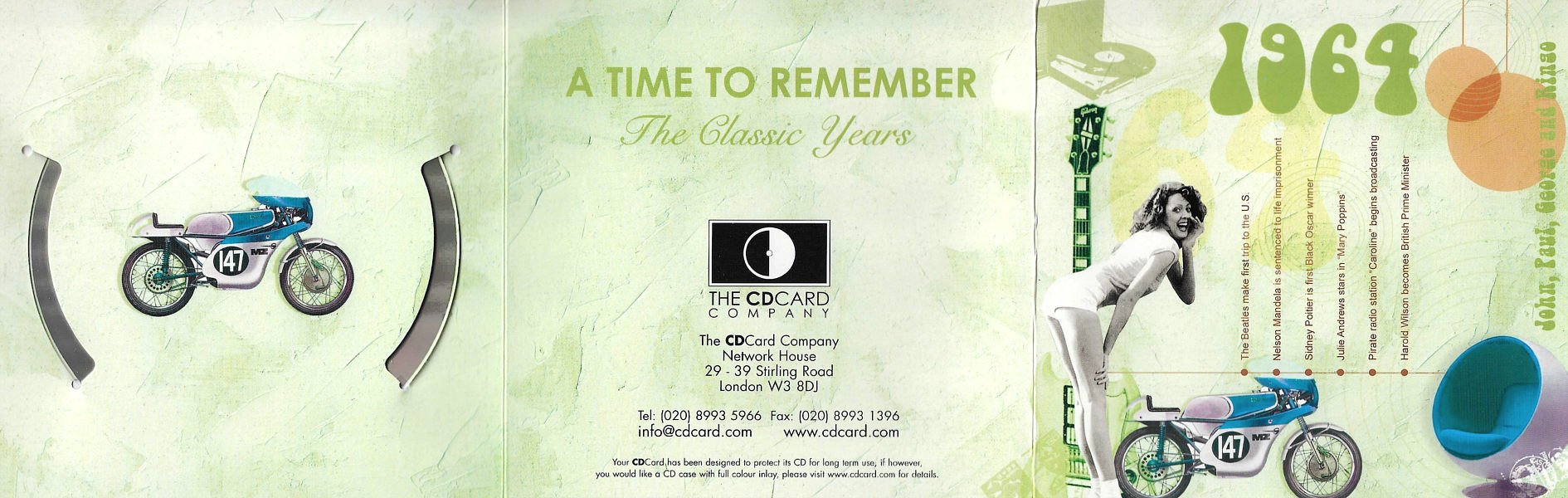 A Time To Remember - The Classic Years 1964 - UK 2006 - Sony / BMG Music Entertainment / CD Card Company CD507S - Elvis Presley Various Artist CD