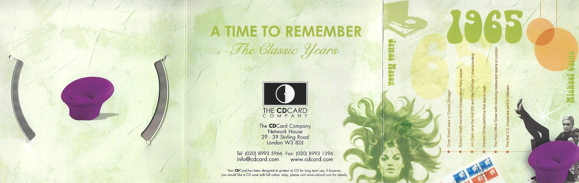 A Time To Remember - The Classic Years 1965 - UK 2006 - Sony / BMG Music Entertainment / CD Card Company CD508S - Elvis Presley Various Artist CD