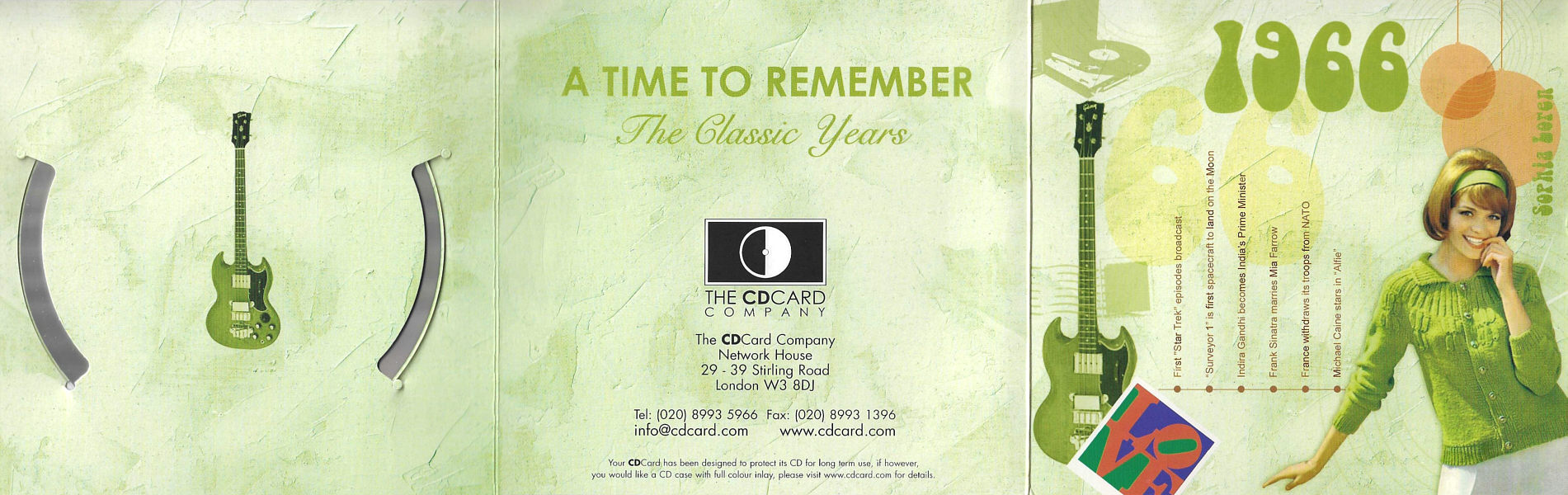 A Time To Remember - The Classic Years 1966 - UK 2006 - Sony / BMG Music Entertainment / CD Card Company CD509S - Elvis Presley Various Artist CD