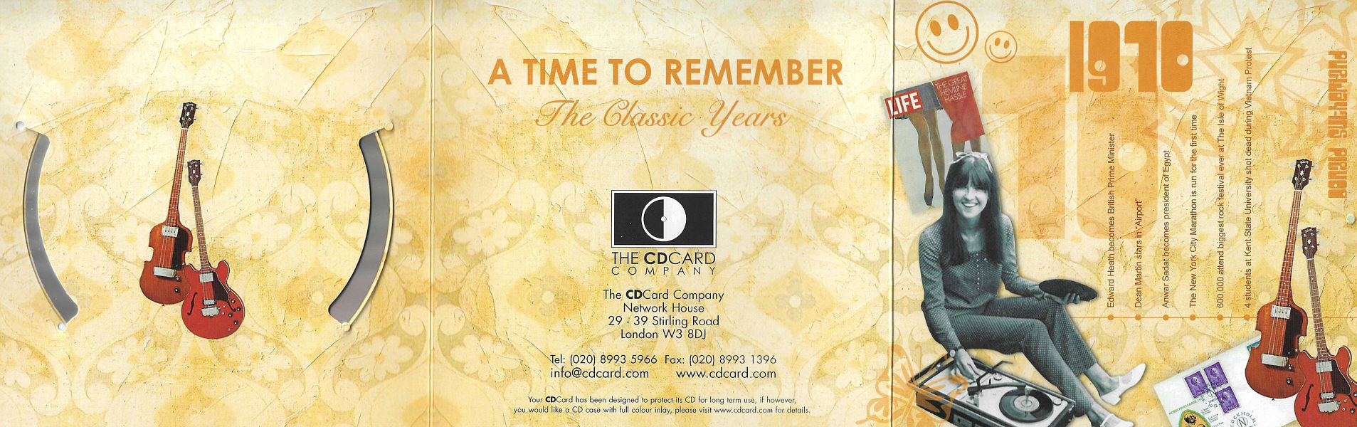 A Time To Remember - The Classic Years 1970 - UK 2006 - Sony / BMG Music Entertainment / CD Card Company CD513S - Elvis Presley Various Artist CD