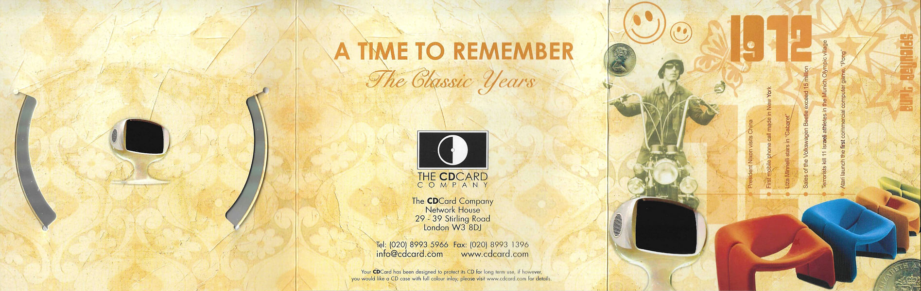 A Time To Remember - The Classic Years 1972 - UK 2006 - Sony / BMG Music Entertainment / CD Card Company CD515S - Elvis Presley Various Artist CD