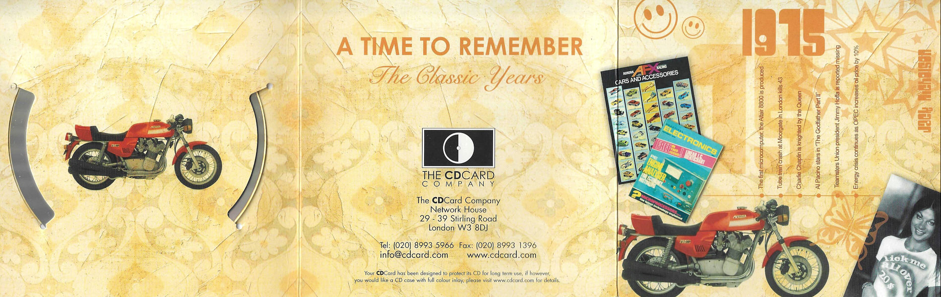 A Time To Remember - The Classic Years 1975 - UK 2006 - Sony / BMG Music Entertainment / CD Card Company CD518S - Elvis Presley Various Artist CD