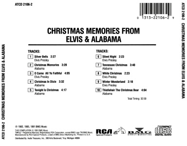 Christmas Memories From Elvis & Alabama - USA 1991 - BMG ATCD 2106-2