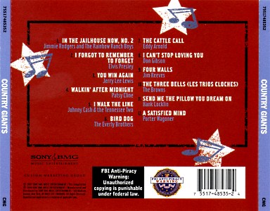 Country Giants - USA 2004 - Sony/BMG 75517485352