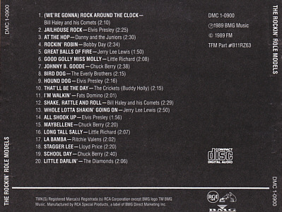 The Rockin' Role Models (Dick Clark's American Bandstand) - USA 1989 - BMG  - Elvis Presley CD Various Artists