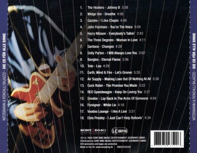 Die CD Für Alle Sinne - EU 2006 - Sony/BMG 88697023542
