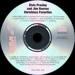 Elvis Presley & Jim Reeves - Christmas Classics - USA 1996 - BMG ATCD-2107-2 - Elvis Presley CD