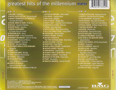 Greatest Hits Of The Millennium 70's Vol. 1 - BMG 1999 Netherlands 7421673352 -  Elvis Presley Various Artists CD