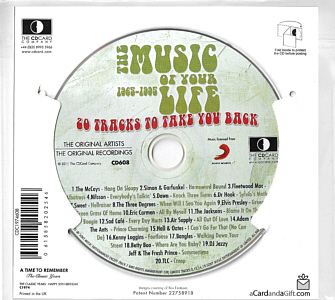 Happy 50th - The Music Of Your Life 1965-1995- UK 2011 - Sony Music  / CD Card Company CD608 - Elvis Presley Various Artist CD