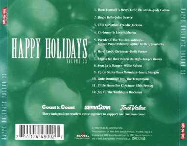 Happy Holidays Volume 33 - USA 1998 - BMG DRC12155