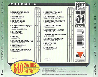 Hit History '57 - 1990 - BMG/EVA PD74773 - Netherlands - Elvis Presley CD
