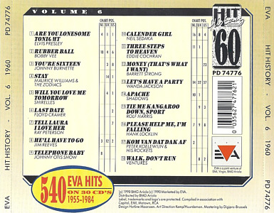 Hit History '60 - 1990 - BMG/EVA PD74776 - Netherlands - Elvis Presley CD