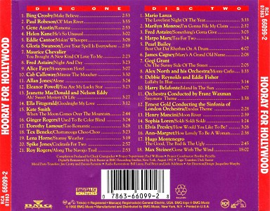 Hoorray For Hollywood - USA 1992 - BMG 07863 66099-2