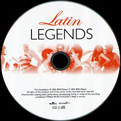 Latin Legeneds - EU 2003 - Telstar & BMG TTVCD3271 - Elvis Presley Various Artist CD