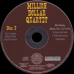 Million Dollar Quartet 50th Anniversary Celebration - USA 2011 - Sony Music / Readers's Digest 88697841112 - Elvis Presley Various Artists CD