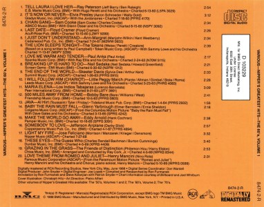 Nipper's Greatest Hits - The 60's Volume 1 - Direct Marketing - USA 1988 - BMG 8474-2-R