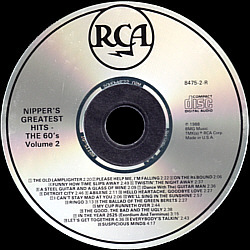 Nipper's Greatest Hits - The 60's Volume 2 - USA 1988 - BMG 8475-2-R - Elvis Presley Various Artists CD