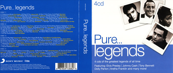 Pure.... legends - EU 2013 - Sony Music 88725449962 -  Elvis Presley Various Artists CD