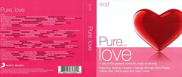 Pure.... Love - EU 2011 - Sony Music 88697962892 -  Elvis Presley Various Artists CD